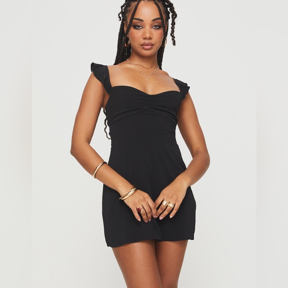 NEW Princess Polly “Landon” Black Mini Dress, Sundress - Picture 5 of 14